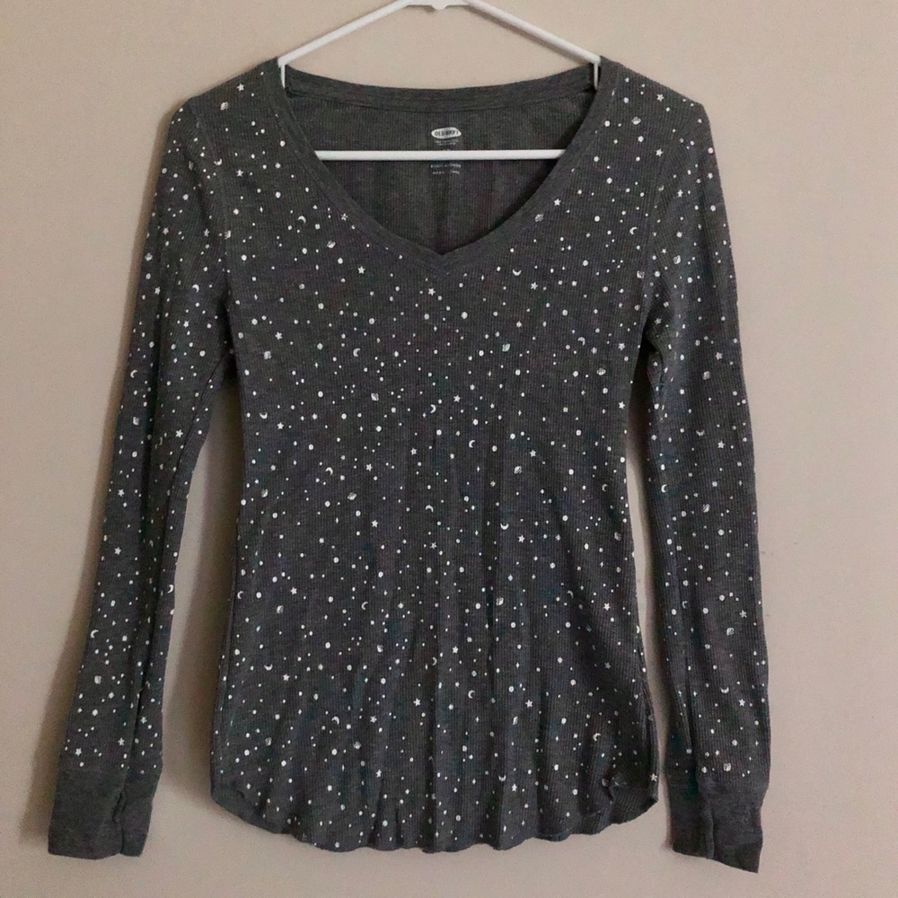 Old Navy Women’s Thermal Long Sleeve V-Neck Shirt